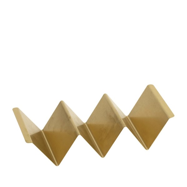 ANTIQUE STONEWASH GOLD TACO HOLDER SS 18/0 19,8Χ10Χ4,7ΕΚ. | Συσκευασία 2 τμχ