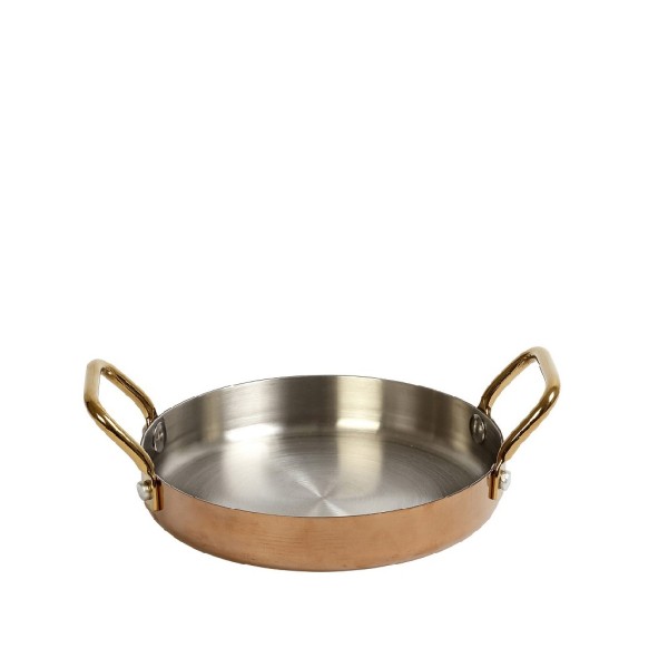 SHINY COPPER ΣΑΓΑΝΑΚΙ ΜΕ 2 ΛΑΒΕΣ 3-PLY SS18/10-SS18/0 500ML D: 16 H: 3CM (smA)