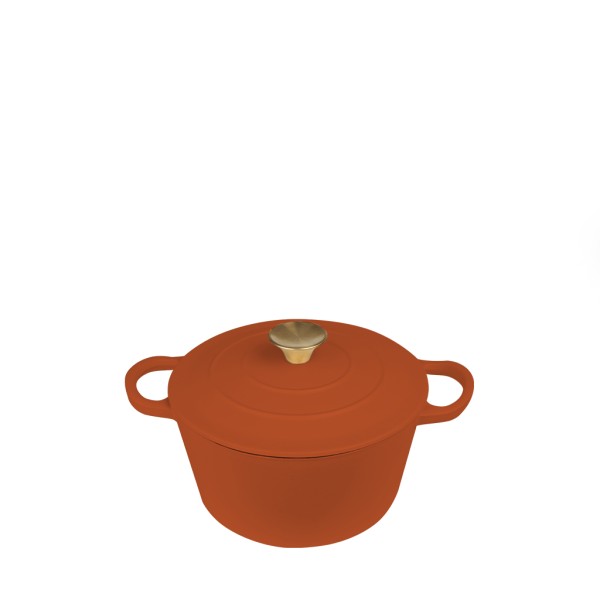 VOLCANO ΚΑΤΣΑΡΟΛΑ CAST-IRON ΚΕΡΑΜΙΔΙ ΜΕ ENAMEL 3800ML 23ΕΚ.
