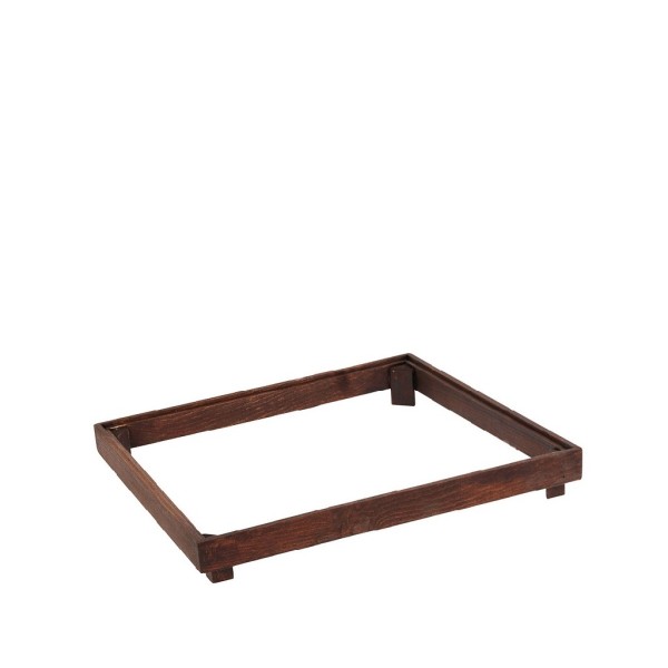 WOOD-WELL DARK ΒΑΣΗ ΙΣΙΑ ΞΥΛΙΝΗ ΣΤΟΙΒΑΖ. GN1/2 34X28X5EK | Συσκευασία 2 τμχ