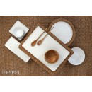 WHITE ΔΙΣΚΟΣ ΜΠΟΥΦΕ GN1/2 32,5Χ26,5ΕΚ WAVY MATTE ΜΕΛΑΜΙΝΗΣ | Συσκευασία 6 τμχ