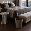 ΚΑΛΑΘΙ ΣΤΡΟΓΓΥΛΟ ΓΚΡΙ ΥΦΑΣΜΑΤΙΝΟ 25Χ25Χ30ΕΚ 14L | Συσκευασία 6 τμχ