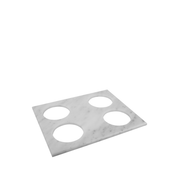 ΕΠΙΦΑΝΕΙΑ ΜΕ ΟΠΕΣ ΑΠΌ ΜΑΡΜΑΡΟ ΛΕΥΚΗ dia9,5CM GN1/2 32,5X26,5X1EK | Συσκευασία 2 τμχ