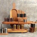 ΔΟΧΕΙΟ ΜΕ ΚΑΠΑΚΙ SS 18/0 PVD ΧΡΥΣΟ ΜΕ ΞΥΛ. ΚΑΠΑΚΙ D7EK | Συσκευασία 3 τμχ