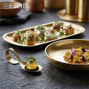 ANTIQUE STONEWASH GOLD ΚΟΥΤΑΛΙ AMUSE BOUCHE SS18/10 13,5X4,2EK. | Συσκευασία 12 τμχ