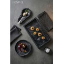 SPOON REST/ASHTRAY ΑΠΟ ΜΑΡΜΑΡΟ ΜΑΥΡΟ 10ΕΚ. | Συσκευασία 3 τμχ