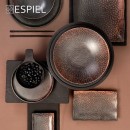 SUNSET MELAMINE ΠΙΑΤΟ ΒΑΘΥ ΣΤΡΟΓΓ. ΚΑΦΕ D20,3Χ6ΕΚ | Συσκευασία 4 τμχ