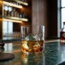 SLIM-DOT WHISKEY 370ML BOROSILICATE 8X8,5CM | Συσκευασία 4 τμχ