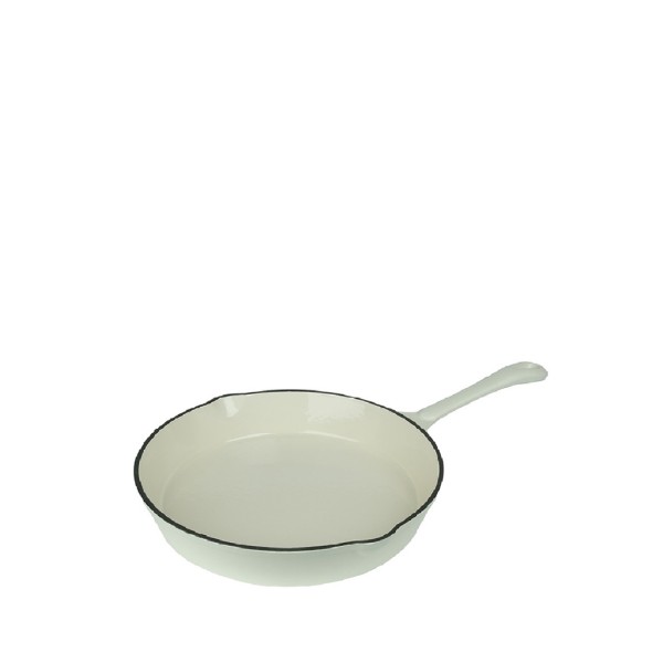 VOLCANO ΤΗΓΑΝΙ CAST-IRON ΛΕΥΚΟ ΜΕ ENAMEL 20ΕΚ. | Συσκευασία 2 τμχ