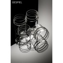 SLIM-RING WHISKEY 320ML BOROSILICATE 7,5X8,4CM | Συσκευασία 4 τμχ
