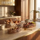ΚΑΛΑΘΙ ΟΒΑΛ ΣΕΤ/3 ΣΥΝΘ. ΔΕΡΜΑ ΜΠΕΖ 45X27X10-37X25X8-32X22X8CM
