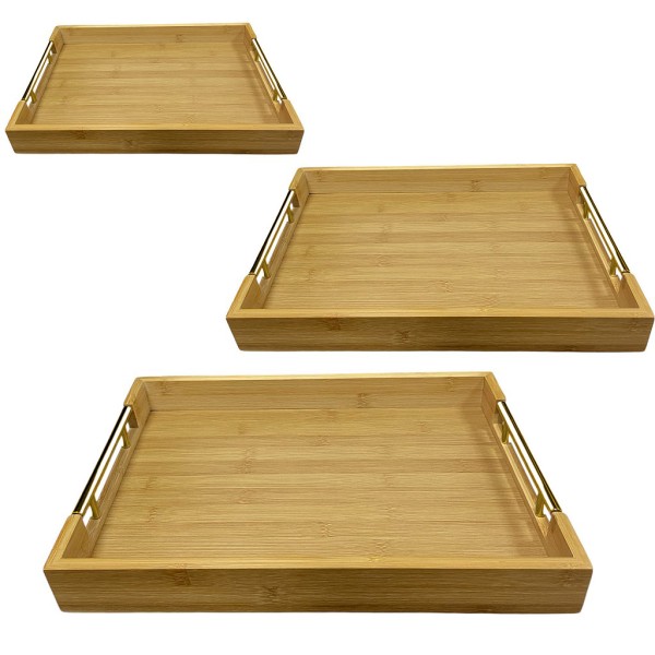 ΔΙΣΚΟΣ BAMBOO ΠΑΡΑΛ/ΜΟΣ ΣΕΤ3 38X26.5X5/41X30X5/ 45X33X5ΕΚ