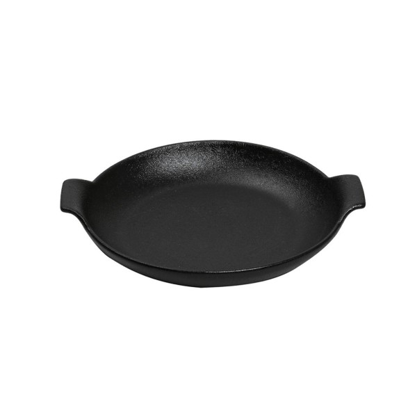LAVA ΣΑΓΑΝΑΚΙ ΣΤΡΟΓΓ. STONEWARE ΜΑΥΡΟ D: 17 H: 5,2CM | Συσκευασία 2 τμχ