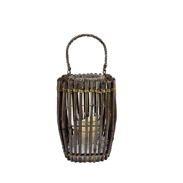 ΦΑΝΑΡΙ BAMBOO ΜΕ ΔΟΧΕΙΟ ΓΙΑ ΡΕΣΩ M 11X19X25EK | Συσκευασία 2 τμχ