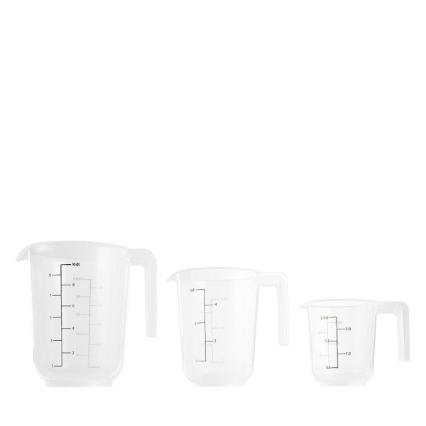 DAY ΔΟΣΟΜΕΤΡΗΤΗΣ ΔΙΑΦΑΝΟΣ ΣΕΤ3 PP 250ML/500ML/1000ML | Συσκευασία 15 τμχ