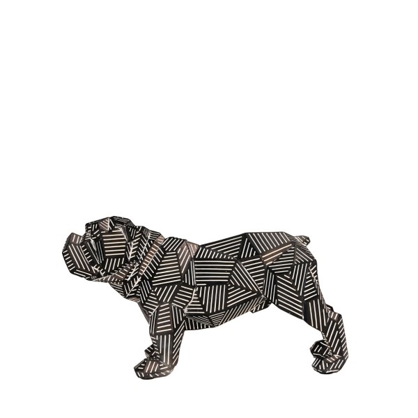 ΦΙΓΟΥΡΑ BULLDOG ΓΕΩΜΕΤΡΙΚΗ ΜΑΥΡΗ Χ27,5Χ11,5Χ15,4ΕΚ