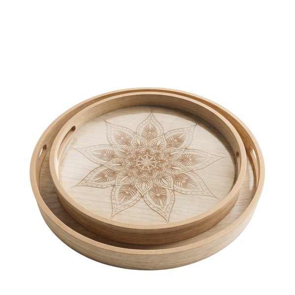 ΔΙΣΚΟΙ ΔΙΑΚΟΣΜΗΤΙΚΟΙ ΣΕΤ/2 MDF 30X30X4.5ΕΚ/35X35X4.5ΕΚ