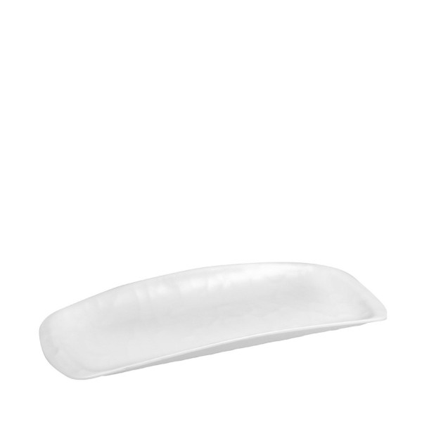 WHITE ΓΟΝΔΟΛΑ ΟΡΘ. 33,5Χ13,5ΕΚ WAVY MATTE ΜΕΛΑΜΙΝΗΣ  (smA) | Συσκευασία 6 τμχ