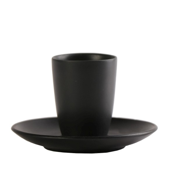 MORGAN MATTE BLACK ΦΛΙΤΖΑΝΙ & ΠΙΑΤΑΚΙ ΕΣΠΡΕΣΣΟ ΧΩΡΙΣ ΛΑΒΗ 80CC 12Χ12Χ7ΕΚ | Συσκευασία 6 τμχ