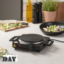 DIS.DAY ΕΣΤΙΑ ΜΑΥΡΗ 1500W ΜΕ 5 ΘΕΡΜΟΣΤΑΤΕΣ ΔΙΑ.18ΕΚ. | Συσκευασία 3 τμχ