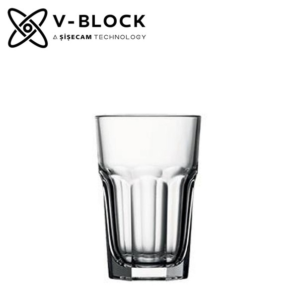 DIS. V-BLOCK CASABLANCA TEMPERED JUICE&LONG DRINK 295CC P/960 GB6.OB24… | Συσκευασία 6 τμχ