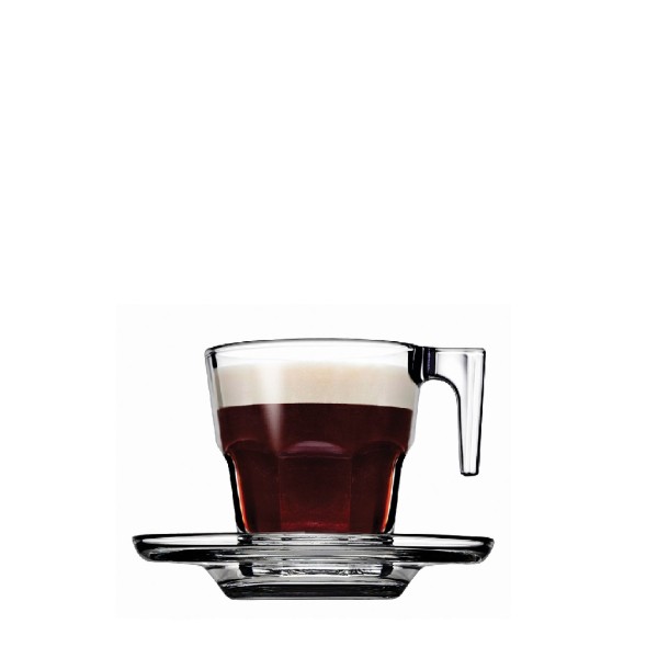 DIS. CASABLANCA CUP AND SAUCER TEMP. 70ML H:6 D:5,9CM P/1848 GB6.OB24 | Συσκευασία 6 τμχ