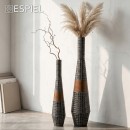 ΒΑΖΟ ΜΕΤΑΛΛΙΚΟ ΓΚΡΙ ΚΑΦΕ 12.7X12.7X61ΕΚ.