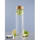 DIS.DAY ΚΑΡΑΦΑ ΓΥΑΛΙΝΗ ME ΠΩΜΑ BAMBOO 1000ML | Συσκευασία 12 τμχ