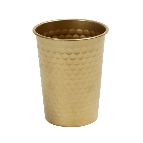 ANTIQUE STONEWASH GOLD ΠΟΤΗΡΙ ΣΦΥΡΗΛΑΤΟ 400ML SS 18/10 8.6Χ8.6Χ10.8ΕΚ. | Συσκευασία 4 τμχ