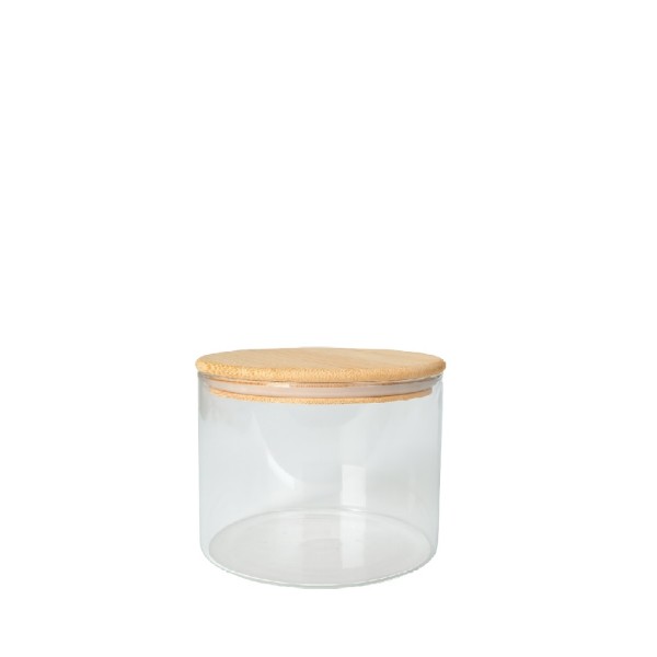 ΔΟΧΕΙΟ BOROSILICATE ΣΤΡΟΓΓ. ΜΕ ΚΑΠΑΚΙ ΜΠΑΜΠΟΥ 350ML 10X7,9ΕΚ | Συσκευασία 6 τμχ