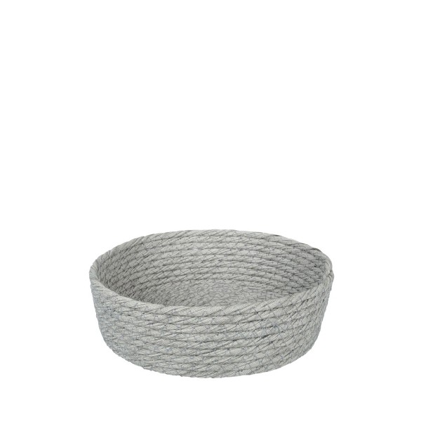 ΚΑΛΑΘΙ SYNTH. RATTAN ΣΤΡΟΓΓ. ΓΚΡΙ 18X6EK. (smA) | Συσκευασία 6 τμχ