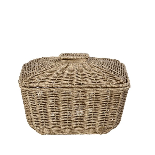 ΚΑΛΑΘΙ ΟΡΘ. ΜΕ ΚΑΠ. SYNTH. RATTAN ΜΠΕΖ 30Χ22Χ23ΕΚ