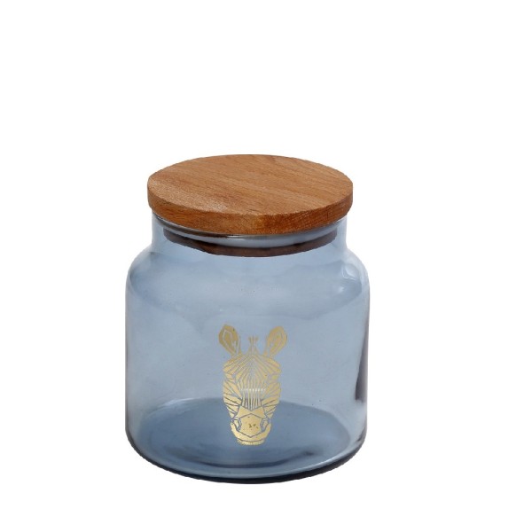 DIS. JUNGLE ZEBRA ΜΠΛΕ ΔΟΧΕΙΟ ΜΕ ΚΑΠΑΚΙ 635ML 10X11EK | Συσκευασία 4 τμχ