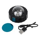 GloboStar® 81844 Φορητό Διακοσμητικό Φωτιστικό Ειδικών Φωτορυθμικών Εφέ PARTY Disco LED 3W DC 5V 300mAh Επαναφορτιζόμενο - Sound Activated - Καλώδιο Τροφοδοσίας USB - Βάση με Μαγνήτη - Πολύχρωμo RGB IP20 Μ7.5 x Π7.5 x Υ4.5cm