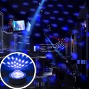 GloboStar® 81844 Φορητό Διακοσμητικό Φωτιστικό Ειδικών Φωτορυθμικών Εφέ PARTY Disco LED 3W DC 5V 300mAh Επαναφορτιζόμενο - Sound Activated - Καλώδιο Τροφοδοσίας USB - Βάση με Μαγνήτη - Πολύχρωμo RGB IP20 Μ7.5 x Π7.5 x Υ4.5cm