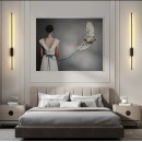 SE LED 80 GINNA BLACK WALL LAMP 12W 3000K 3 YEARS WARRANTY