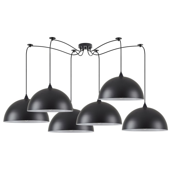 SE21-BL-B10-BL6-MS40 ADEPT PENDANT Black Metal Pendant+