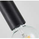 SE21-BL-4-BL3 ADEPT TUBE Black Pendant+