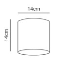 SE21-GM-4-BL3-SH1 ADEPT TUBE Gold Matt Pendant White Fabric Shade+