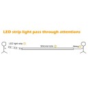 SE-SWL-17 SILICON 1,2*1,2CM WITH LACE 17MM FOR LED STRIP PRICE PER METER