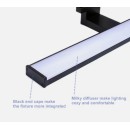 SE-BL-60 MULAN WALL LAMP BLACK 60CM 3CCT 12W WITH MEMORY