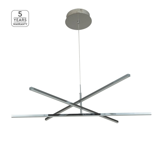 SE LED 100 RECTA CEILING CHROME 1Ε3