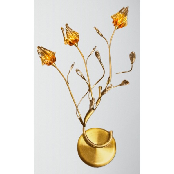 2002-3A FLOWER BOUQUETE WALL LAMP A4