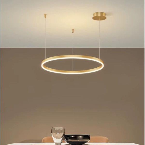 SE LED 60 KANKO PENDANT GOLD 28W 3CCT 60x100cm IP20 2 YEARS WARRANTY