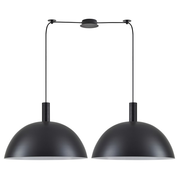 SE21-BL-4-BL2-MS50 ADEPT TUBE Black Metal Shade Pendant+