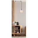 SE21-BL-B10-BL1W-SH1 ADEPT PENDANT White Fabric Wall Lamp +