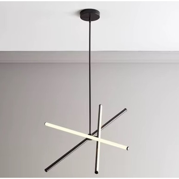 SE LED 50 VAMOS PENDANT BLACK 22W 3CCT 50x50x110cm IP20 220V 2 YEARS WARRANTY