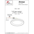 SE LED 80 AMAYA CEILING BRUSHED GOLD Δ3