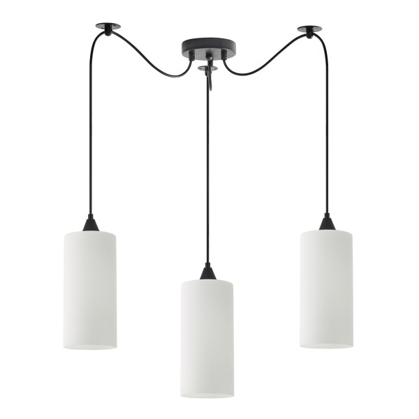 SE21-BL-4-BL3-GL3 ADEPT TUBE  Pendant White Glass+