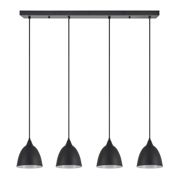 SE21-BL-B10-4BL-MS2 ADEPT PENDANT Black Metal Shade +